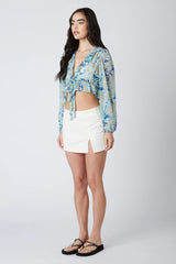 Retro Chiffon Blouse