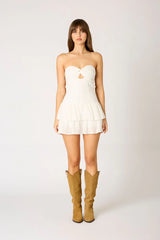 Embroidered Eyelet Romper
