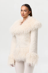 Sherpa Faux Fur Jacket