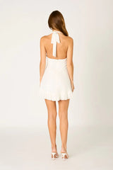 Sequin Halter Mini Dress