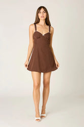 Dotted A-line Mini Dress