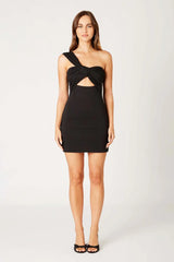 Side Strap Cut Out Mini Dress