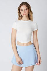Cropped Fitted Tee