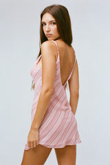 THE JORDAN DRESS IN PINK STRIPE