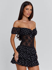 Vyorix VELZA MINI DRESS BLACK
