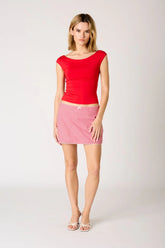 Boatneck Knit Top