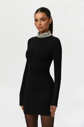 Butter Rhinestone Contour Mini Dress