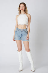 Feather Halter Top