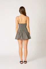 Gingham Cut Out Mini Dress