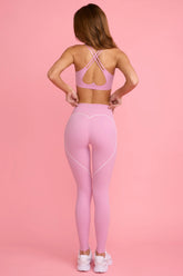 Soft Active Mid-Rise Leggings in Dusty Pink