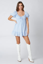 Puff Sleeve Babydoll Romper