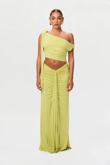 Smooth Off-Shoulder Asymmetric Dress
