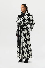 Boucle Houndstooth Coat