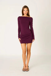 Long Sleeve Stretch Mini Dress