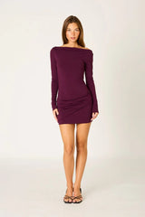 Long Sleeve Stretch Mini Dress