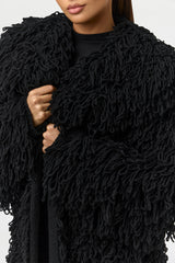 Knit Shaggy Loop Coat
