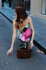 Slip Dress | Lime Floral