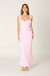 Waterfall Ruffle Maxi Dress