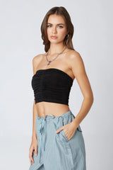 Slinky Ruched Tube Top