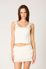 Peek-a-Boo Lace Tank