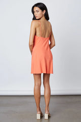 Asymmetrical Bias Mini Dress