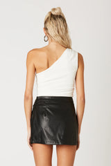 One-Shoulder Knit Top