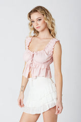 Ruffled Peplum Top