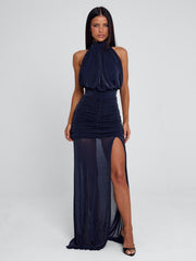 Vyorix MARARI MAXI DRESS NAVY