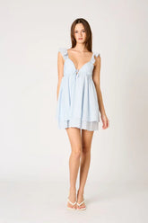 Luxe Babydoll Mini Dress