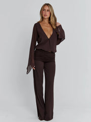 Vyorix LENNA PANT CHOCOLATE