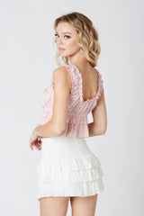 Ruffled Peplum Top