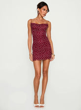 Sugar Mini Dress Red Polka