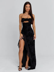 Vyorix JULIAN MAXI DRESS BLACK
