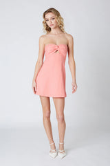 Linen Keyhole Dress