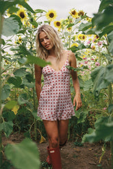 THE BUTTERFLY DRESS IN RED DOT