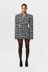 Suiting Zebra Jacquard Blazer