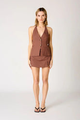 Linen Halter Vest