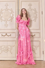 Athena Lace Floral Formal Gown Dress