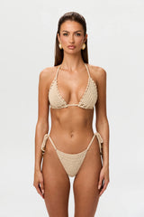 Crochet Triangle Halter Tie Bikini
