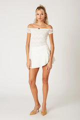 Ruched Top Mini Skirt