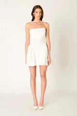 Strapless A-line Mini Dress