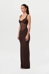 Hourglass Mesh Contrast Dress