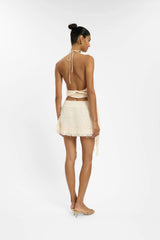 Layered Mini Skirt | Jacquard