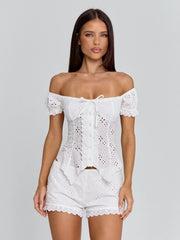 Vyorix SELVIA SHORTS WHITE