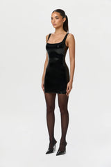 Vinyl Tank Mini Dress