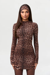 Naked Print Mini Dress