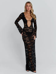 Vyorix MARIEL MAXI DRESS BLACK