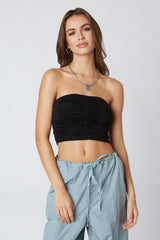 Slinky Ruched Tube Top
