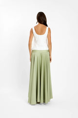 Pre-order: Basque Full Skirt | Pistachio Green