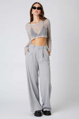 Mid-Rise Trousers
